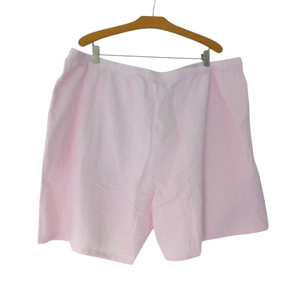 NEW Womens Seersucker Pajamas 2 Pc Striped Short Sleeve Shorts 2 Pc Size 3X - Picture 6 of 8